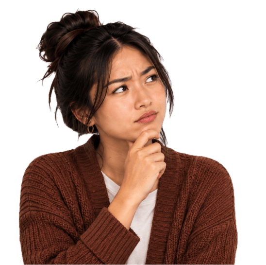 Tasha, assignment mentor, with a thinking/puzzled facial expression.